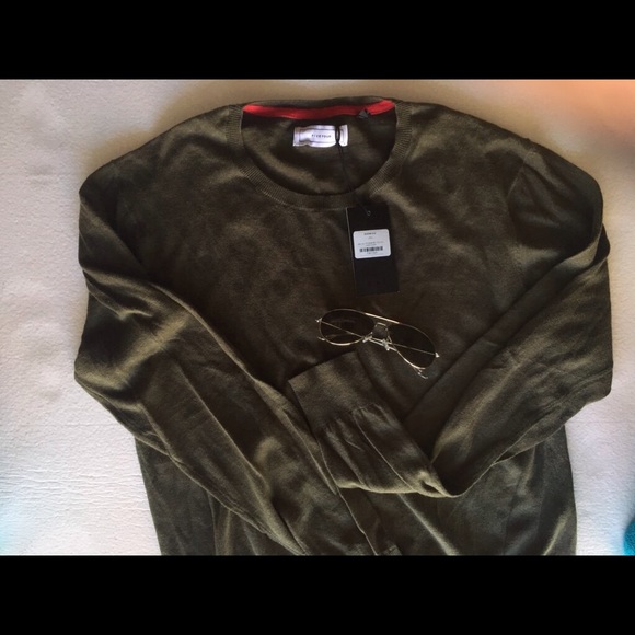 Five Four Other - Men's Five Four L Green Sweater Crew Neck NWT